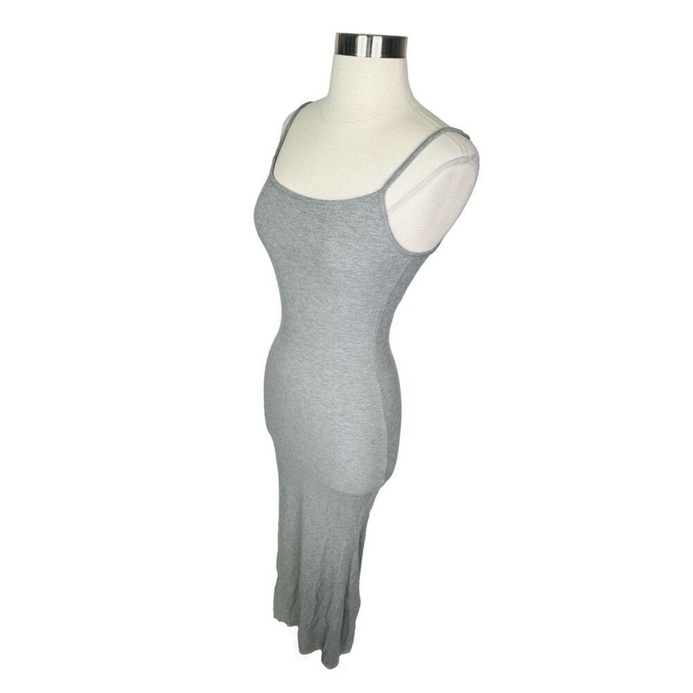 SKIMS Soft Lounge Long Slip Dress - Heather Gray - Size Large - Picture 3 of 8